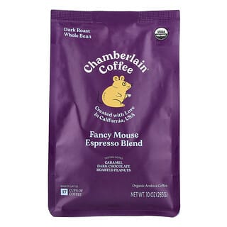 تشامبرلين كوفي‏, مزيج إسبريسو فانسى بالماوس ، حبوب كاملة ، تحميص داكن ، 12 أونصة (340 جم)