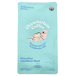 Chamberlain Coffee, Sweet Otter Cake Batter Blend, Ground, Medium Roast, 12 oz (340 g)