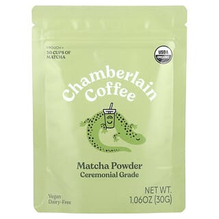 Chamberlain Coffee, Matcha Powder, Matcha-Pulver, zeremonielle Qualität, 30 g (1,06 oz.)