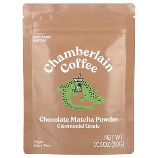 Chamberlain Coffee, Chocolate Matcha Powder, Ceremonial Grade , 1.06 oz (30 g)