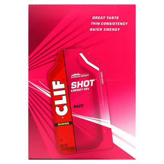 Clif Bar, Энергетический гель Shot, Razz, 24 пакета, весом 34 г (1,20 унции) каждый