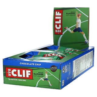 Clif Bar, Energy Bar، قطع الشوكولا، 12 بار، 2.40 أونصة (68 غرام) لكل منها