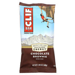 Clif Bar, Barra energética, brownie de chocolate, 12 barras, 2,40 oz (68 g) cada una