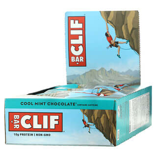 Clif Bar, Energy Bar, прохладный мятный шоколад, 12 батончиков, 68 г (2,40 унции) каждый