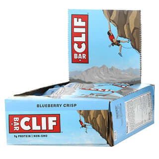 Clif Bar, One Bar, хрустящее печенье с голубикой, 12 батончиков, вес каждого 68 г (2,40 унции)