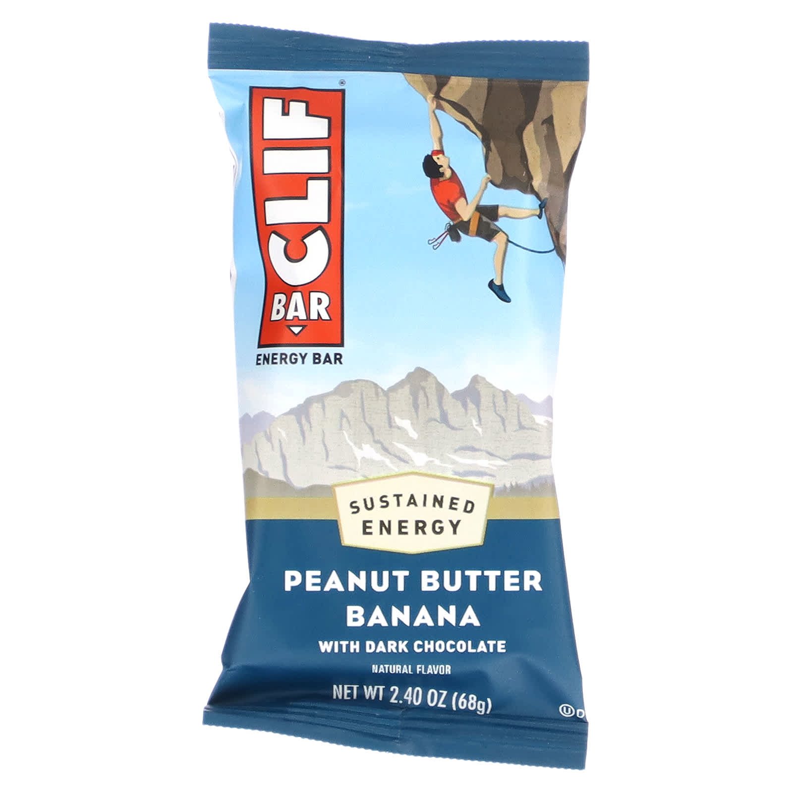 Clif Bar, Energy Bar（エナジーバー）、ダークチョコレート入りピーナッツバター、12本、各68g（2.4オンス）