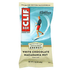 Clif Bar, Энергетический батончик с белым шоколадом и орехом макадамия, 12 батончиков, 2,40 унции (68 г) каждый