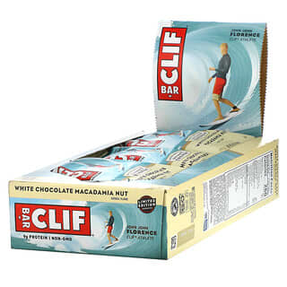 Clif Bar, Energy Bar، شوكولاته بيضاء بمكسرات المكاداميا، 12 قطعة، 2.40 أوقية (68 جم) لكل قطعة
