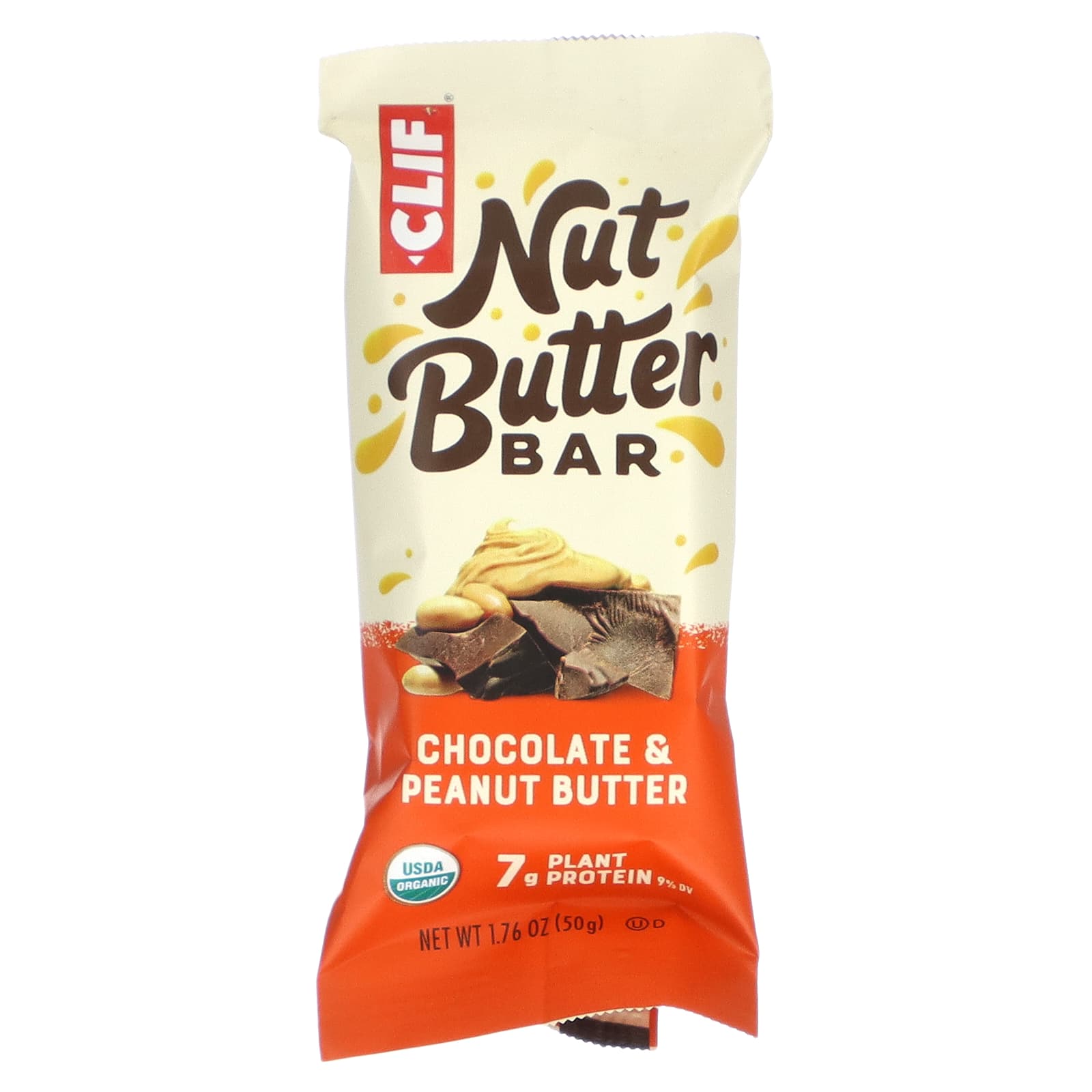 Clif Bar Organic Nut Butter Bar Chocolate And Peanut Butter 12 Bars 176 Oz 50 G Each 