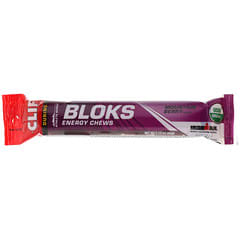 Clif Bar, Bloks, энергетические жевательные блоки, вкус «Горная ягода», 18 пакетиков, 60 г (2,12 унции) каждый
