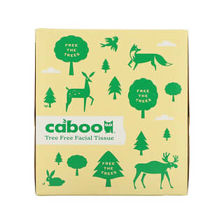 Caboo, салфетки для лица без древесины, 60 3-х слойных салфеток для лица
