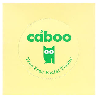 Caboo, ソフトで環境にやさしい、フェイシャルティッシュ、2枚重ね90枚、8.3×7.8インチ（21×20cm）