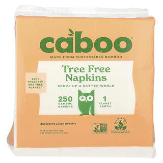Caboo, Serviettes en bambou, 250 serviettes en papier