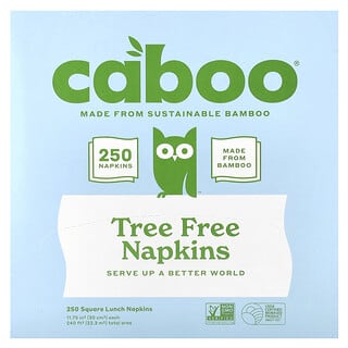 Caboo, Tree Free Bamboo Napkins, 250 Napkins