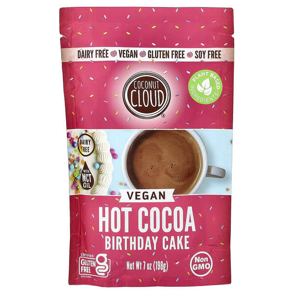 Coconut Cloud, 비건 핫 코코아, 생일 케이크, 198g(7oz)