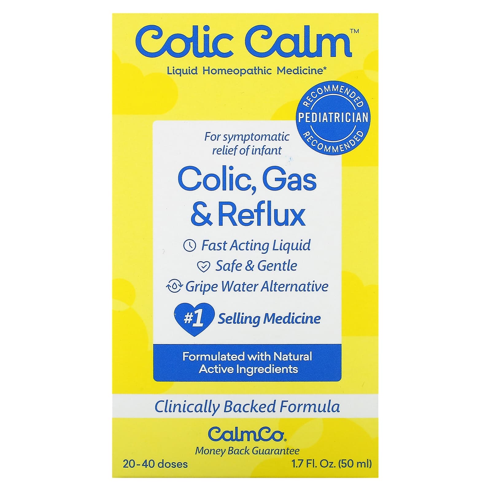 Colic Calm, Colic, Gas & Reflux, For Infant, 1.7 fl oz (50 ml)