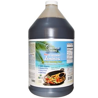 Coconut Secret, Raw Coconut Aminos, Soy-Free Seasoning Sauce, 1 Gallon (3.78 l)