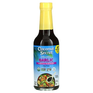 Coconut Secret, Salsa y adobo de ajo orgánico, 296 ml (10 oz. Líq.)
