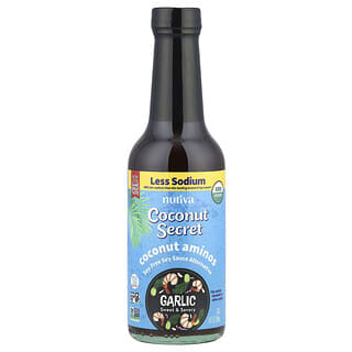 Coconut Secret, Coconut Aminos, Less Sodium. Garlic , 10 fl oz (296 ml)