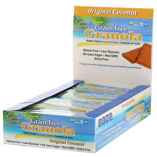 Coconut Secret, Crunchy Grain-Free Granola Bar , Original Coconut, 12 Bars, 1.2 oz (34 g) Each