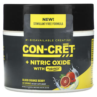 Con-Cret, +Nitric Oxide With HydroNOX, ягоди червоного апельсина, 239,54 г