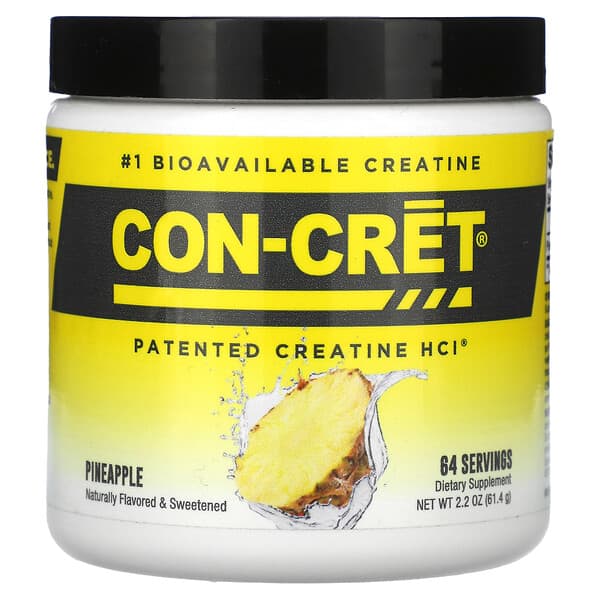 Con-Cret, 專利肌酸鹽酸鹽，鳳梨味，2.2 盎司（61.4 克）