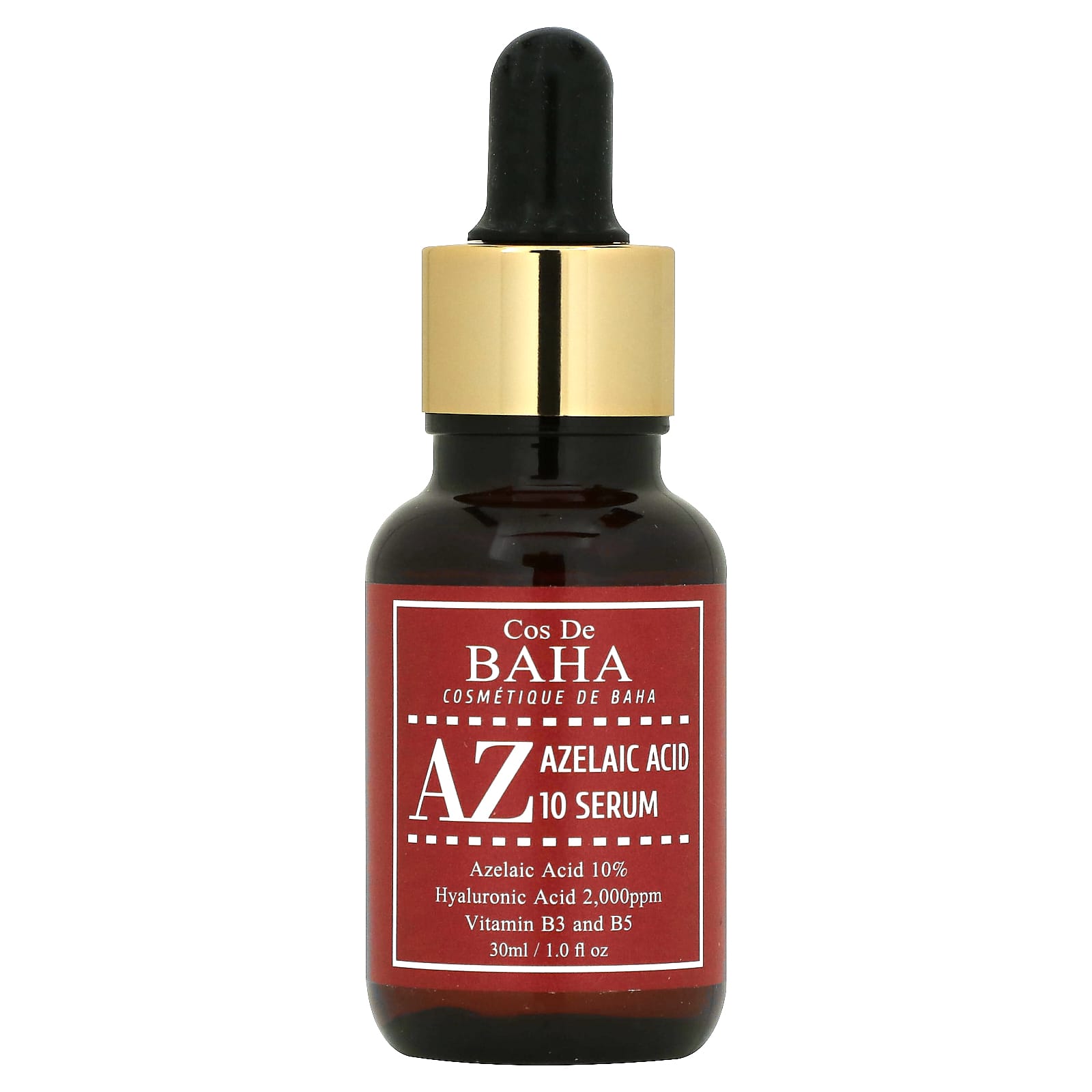 Cos De BAHA, AZ, Azelaic Acid 10 Serum, 1 fl oz (30 ml)