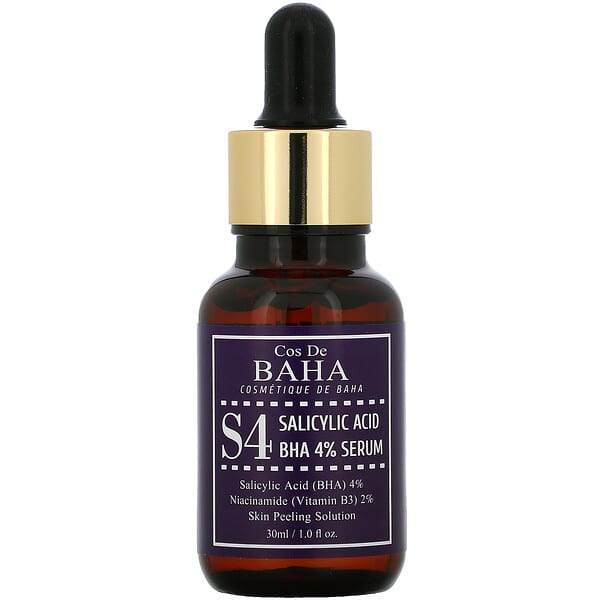 Cos De BAHA, S4、サリチル酸BHA4％美容液、30ml（1液量オンス）