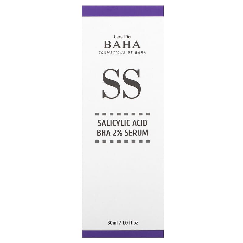 Sérum Visage Cos De BAHA Acide Salicylique 2% - 30ml Neuf Pour Soin Quotidien