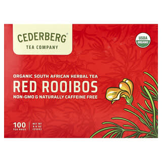 Cederberg Tea Co, 有机南非草本茶，南非博士红茶，100 茶包，8.8 盎司（250 克）