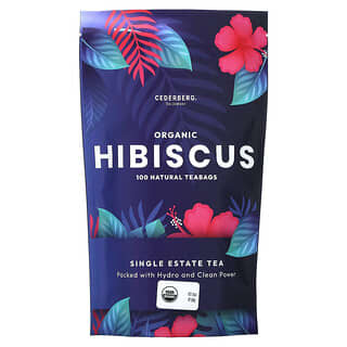 Cederberg Tea Co, Hibiscus biologique, Sans caféine, 100 sachets de thé naturels, 200 g