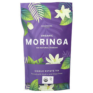 Cederberg Tea Co, Organic Moringa, Caffeine Free, 100 Natural Tea Bags, 5.99 oz (170 g)