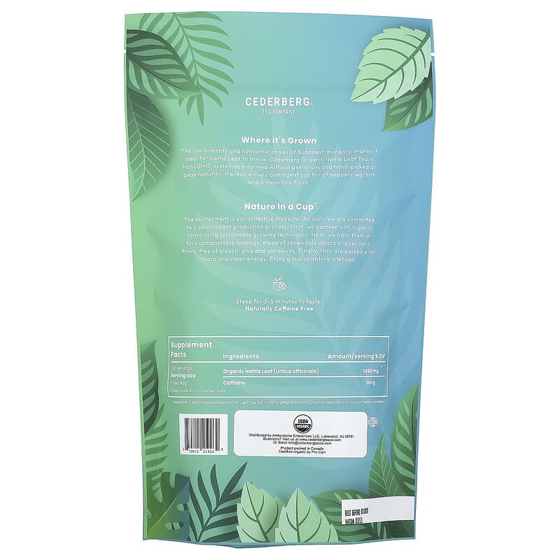 Clipper Organic Nettle Tea Bags | 120 Stinging Seychelles - View #13