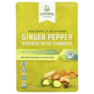 Cederberg Tea Co, Ginger Pepper Rooibos with Turmeric, Caffeine Free, 2.6 oz (75 g)