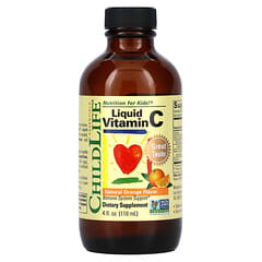 ChildLife Essentials‏, Essentials, ויטמין C נוזלי, תפוז טבעי, 118.5 מ"ל (4 אונקיות נוזל)