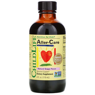 ChildLife, Essentials‏،‎ Aller-Care، نكهة العنب الطبيعية، 4 أونصات سائلة (118.5 مل)