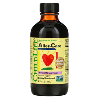 ChildLife, Essentials, Aller-Care, Natural Grape, 4 fl oz (118 ml)