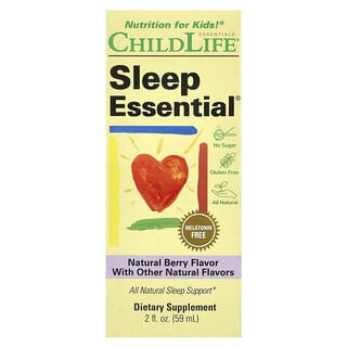 تشايلد لايف اسينشالز‏, Kids ، Sleep Essential® ، التوت الطبيعي ، 2 أونصة سائلة (59 مل)