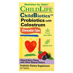 ChildLife Essentials, Probiotiques avec du colostrum, Arôme fruits des bois, 90 comprimés à croquer
