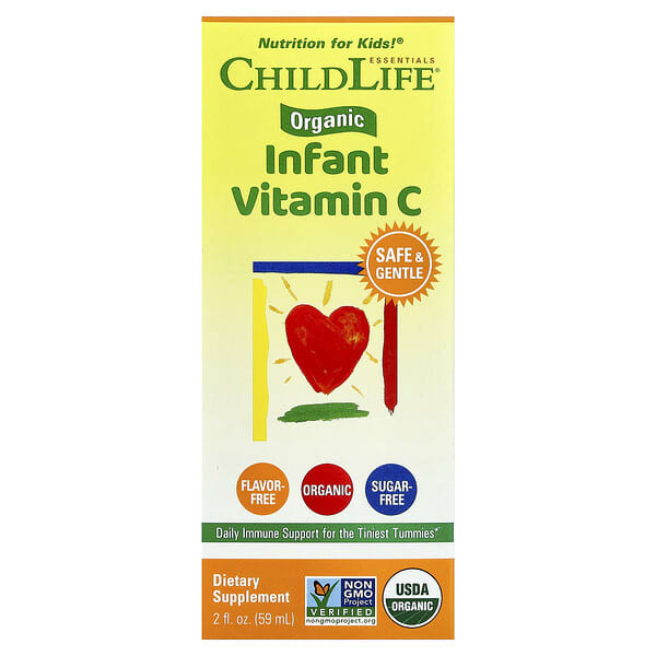 ChildLife Essentials, Organic Infant Vitamin C Drops, 2 fl oz (59 ml)