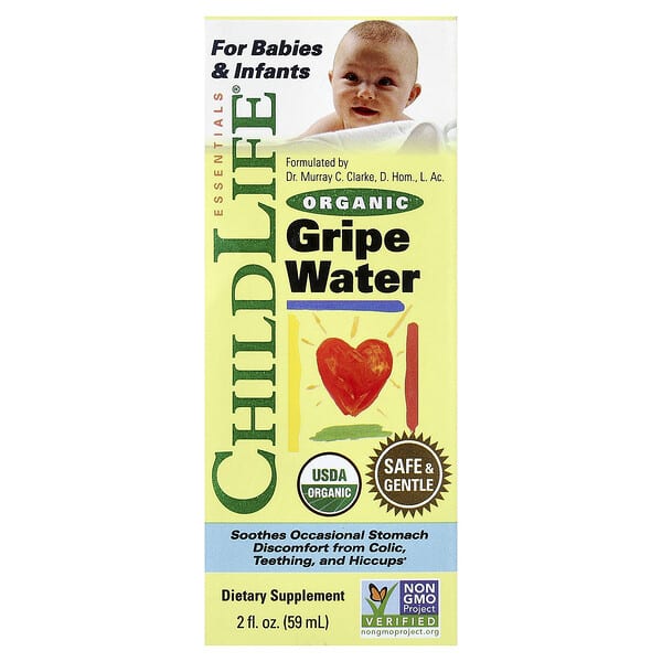 ChildLife Essentials, 有機腹痛水，2 液量盎司（59 毫升）