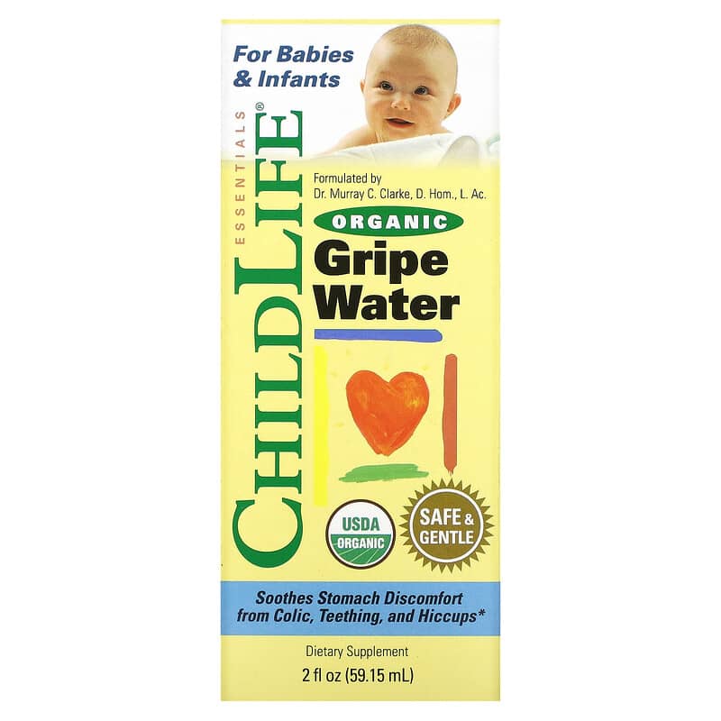 Organic Gripe Water for Babies No Sugar Added