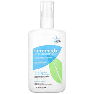 Ceramedx, Limpiador facial en espuma suave, Sin fragancia, 236 ml (8 oz. Líq.)