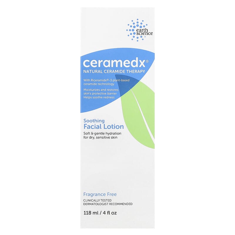 Soothing Facial Lotion, Fragrance Free, 4 fl oz (118 ml)
