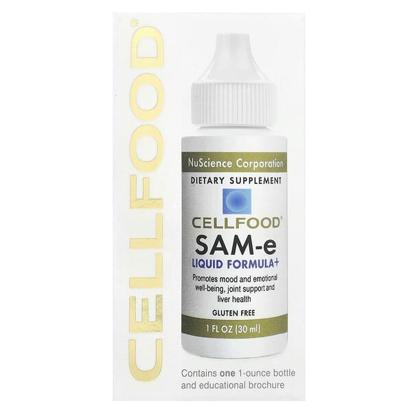 Cellfood, SAM-e Liquid Formula+ ขนาด 1 ออนซ์ (30 มล.)