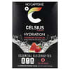 Celsius, Live 핏, 수분, 필수 전해질, 카페인 무함유, 딸기 수박, 수분 공급 분말 스틱 14개입, 각 7.28g(0.26oz)