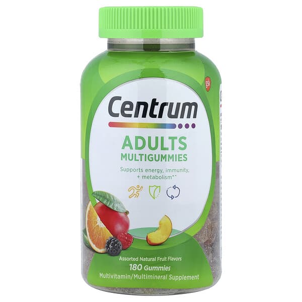 Centrum, 成年人專用多維生素軟糖，什錦天然水果味，180 粒