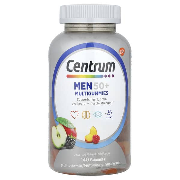 Centrum, 50 歲以上男性多營養素軟糖，什錦天然水果味，140 粒