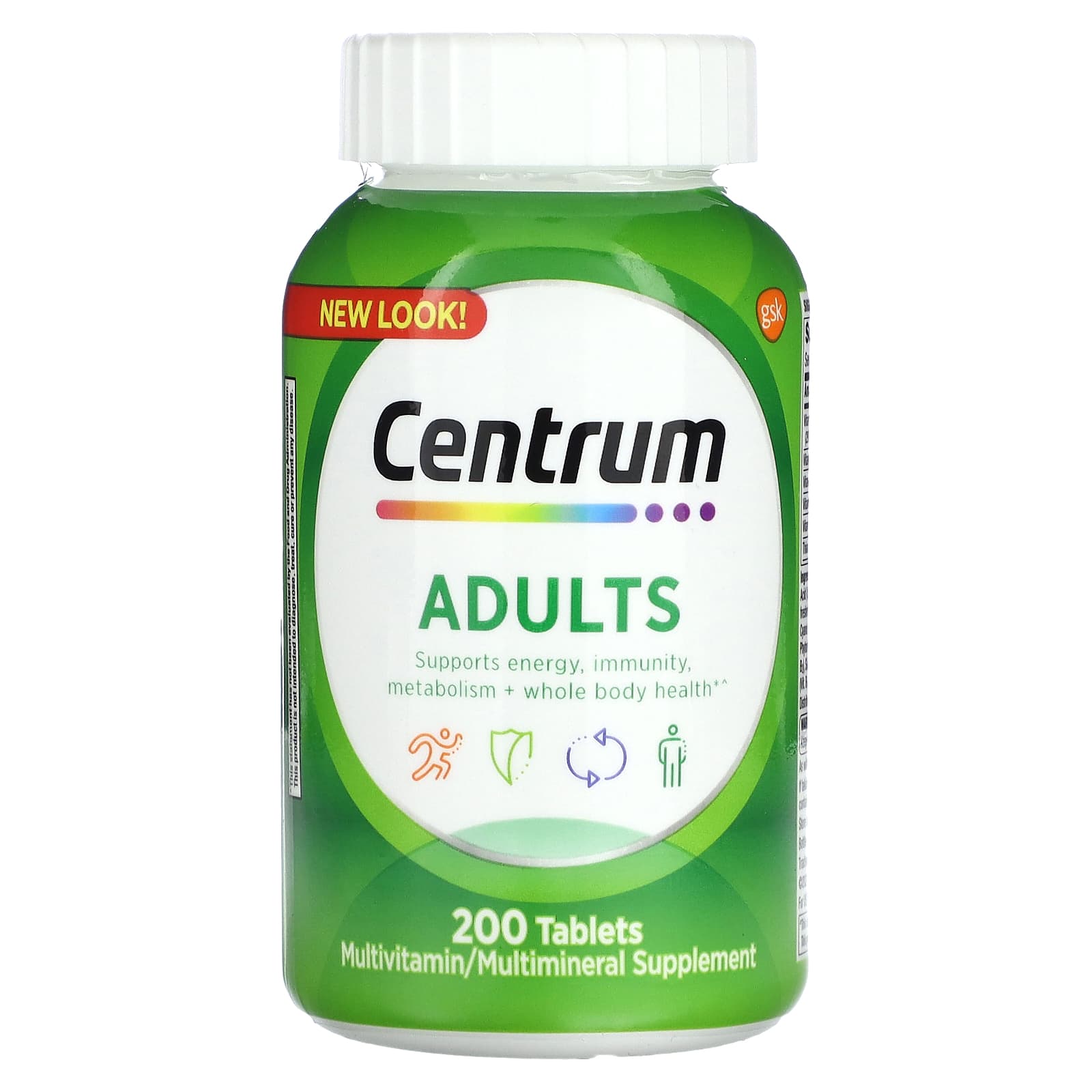 Centrum Adults Multivitamins 200 Tablets 6008