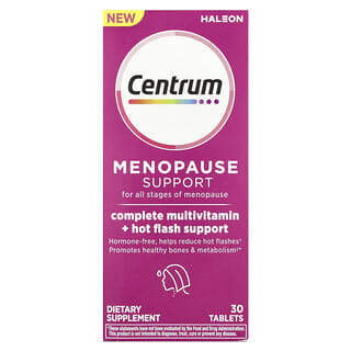 Centrum, Auxílio à Menopausa para Todas as Fases da Menopausa, 30 Comprimidos